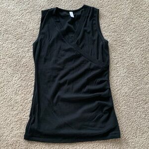 Women’s Black Medium Maternity / Nursing Tank Top by Belabumbum